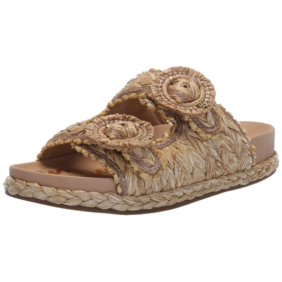 Sam Edelman Women's Reina Slide Sandal Beechwood Multi 5.5 Medium
