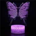 thumbnail image 7 of Vikakiooze Butterfly LED Night Light Colorful 16 Colors Remote Control 3D Desk Lamp Gift, 7 of 7