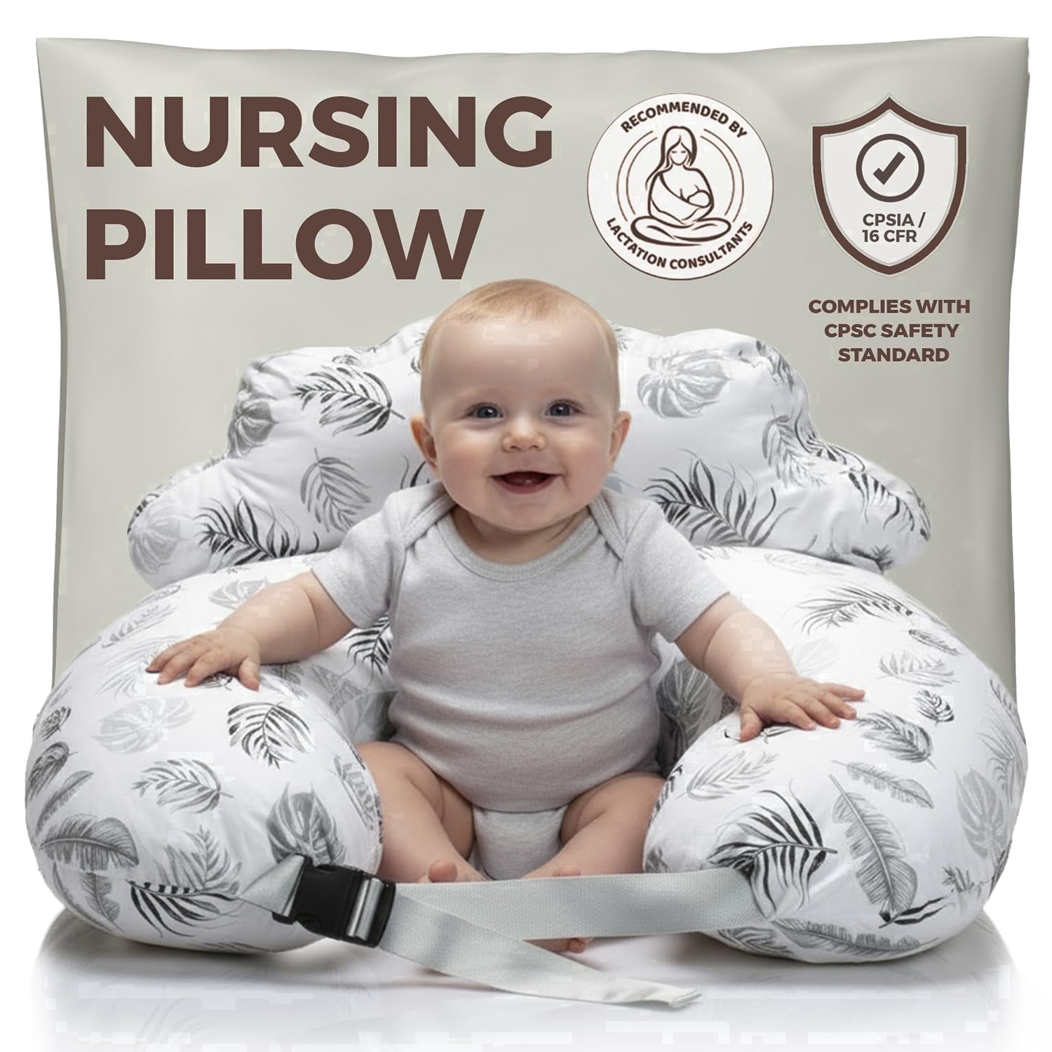 Momcozy CozyPro Nursing Pillow for Mom Breastfeeding - Ergonomic
