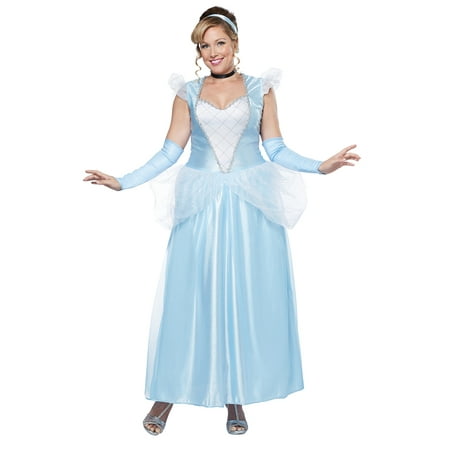 Adult Plus Size Classic Cinderella Princess Costume by California Costumes 01744