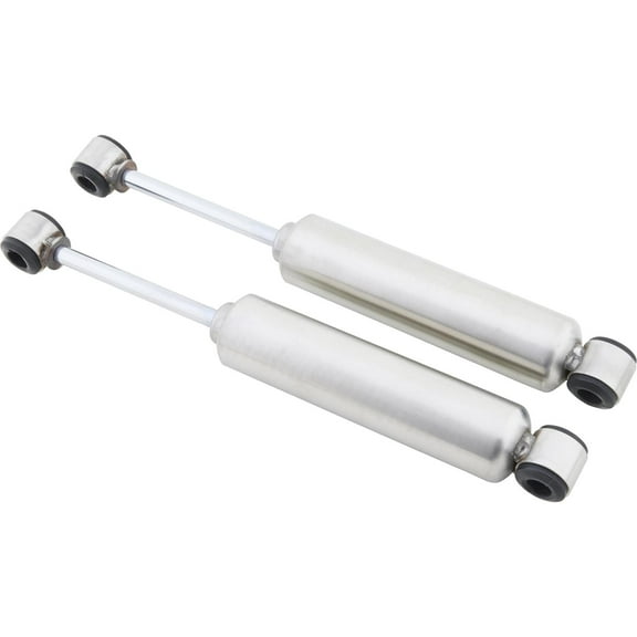 Speedway Short Gas-Filled Tube Shocks, Natural Stainless