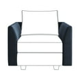 thumbnail image 1 of HONBAY Module d'Accoudoir Latéral en Velours pour Canapé Sectionnel Modulaire Paire d'Accoudoirs, Bleu Marine, 1 of 4