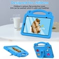 thumbnail image 2 of Dteck Kids Case for New iPad mini 8.3 Inch 2024, DIY Cute Cartoon Toys for Kids Child Proof Shockproof iPad mini 7th/6th Gen Case with Handle Stand Pencil Holder,Blue, 2 of 6