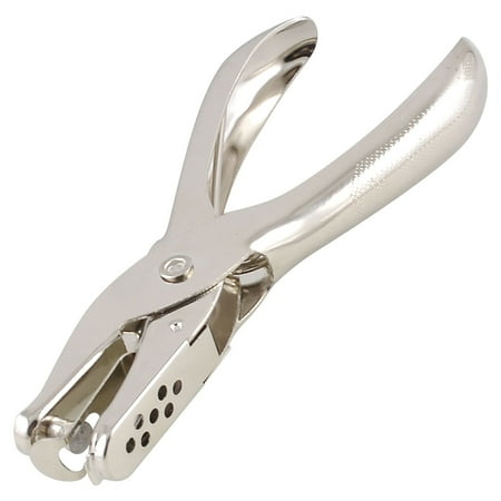 Unique Bargains Sivler Tone 6mm Dia Bore Craft Paper Card Drill Punch Hand Tool