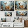 thumbnail image 4 of Designart "Deer Graceful Fawn composition III" Animals Floater Framed Canvas Art Print, 4 of 7