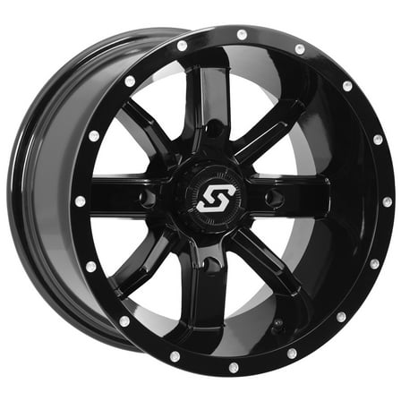 Sedona Hollow Point 14x10 Wide ATV/UTV Wheel - Gloss Black 4/137  0mm