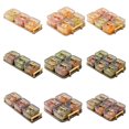 thumbnail image 4 of Homeer Snacks Case Tray Dried Fruit Box Plate Snacks Box Tray Snacks Case Tray - Transparent Divided with Lids Smooth Edge No Odor Cookies Storage High-end Living Room Fruit Box, 4 of 7