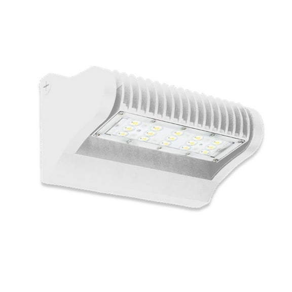 Westgate Rotatable LED Wall Packs 360 Degrees- White Finish - Outdoor Lights Parking, Overhead Entrance, Yard - Waterproof IP65 - UL Listed - High Lumen 120-277V (25W, 3000K Warm White)