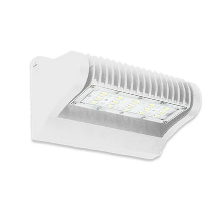 Westgate Rotatable LED Wall Packs 360 Degrees- White Finish - Outdoor Lights Parking, Overhead Entrance, Yard - Waterproof IP65 - UL Listed - High Lumen 120-277V (25W, 3000K Warm (Best Overhead Lighting For Office)