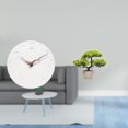 thumbnail image 2 of Reloj de pared decorativo silencioso con pantalla de fácil lectura y bonsái artificial, planta de adorno para el hogar, la oficina, la cocina, e, 2 of 8