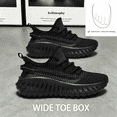 thumbnail image 3 of Men's Extra Wide Walking Sneakers, Breathable Lightweight Running Shoes with Wide Toe Box for Outdoor Sports, Fitness, and Daily Comfort, 3 of 9