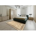 thumbnail image 4 of Ahgly Company Indoor Rectangle Traditional Brown Gold Persian Area Rugs, 3' x 5', 4 of 6