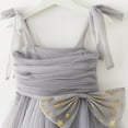 thumbnail image 4 of Baby Girl Tulle Dress A-Line Grey Girls Dress Sleeveless Princess Butterfly Wings Christening Dresses for Baby Girl Toddler Mardi Gras Outfit 4T, 4 of 4