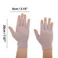 thumbnail image 4 of Unique Bargains 1 Pair Anti-slip Sunprotection Half Finger Manicure Gloves Cameo Purple, 4 of 6