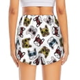 thumbnail image 4 of Vsdgher Bulldog Sunglasses Face Print Women's Running Double Layer Shorts High Waisted with Pockets Elastic Yoga Workout Athletic Gym Sports, 4 of 8