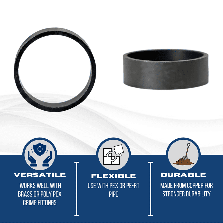 SharkBite 1 Copper PEX Crimp Ring - H2O Distributors SharkBite 1 Copper PEX Crimp Ring - H2O Distributors