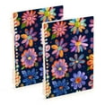 thumbnail image 2 of Various Cute Flower Notebooks 1-subject Journal 60 Sheets A5 College Ruled Paper Detachable Ring 8.3"x5.7", 2 of 8