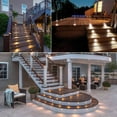 thumbnail image 5 of Recessed LED Deck Light Kits, 12V Low Voltage Landscape Lighting, IP67 Waterproof Outdoor Step Stair Lights-Natural white, 5 of 5