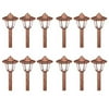 Malibu 12-Piece Solar Walk Lights, Antique Copper