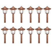 Malibu 12-Piece Solar Walk Lights, Antique Copper