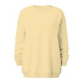 thumbnail image 5 of VANLOFE Women's Solid Color Long Sleeve Sweatshirt Crewneck Sweatshirt for Women Women's Fashion Warm Beige Sweatshirt XL, 5 of 6