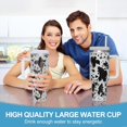 thumbnail image 6 of 40oz brown Cow Tumbler With handle, Stainless Steel Tumbler With Lid and Straws, Double Vacuum Leak Proof Travel Coffee Mug Cup Water Bottle For Home, Office, Party……, 6 of 6