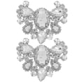 thumbnail image 1 of MasteelfCA 1 Pair Butterfly Shoe Clips Rhinestone Shoe Clips Wedding Bridal Shoe Decorations, 1 of 7