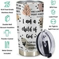 thumbnail image 3 of Christian Gifts for Women - Stainless Steel I Am a Child of God Tumbler Cup 20oz - Christian Faith Jesus God Bible Verse Religious Gifts, 3 of 6