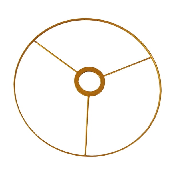 Marco de pantalla de lámpara de hierro, anillo ligero, soporte de luz de escritorio para dormitorio, fiesta, cafetería Áurea 28cm