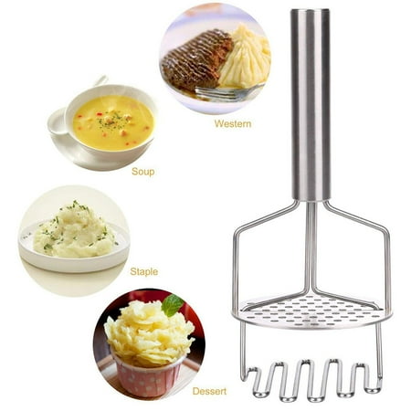 

Dual-Action Durable Stainless Masher Potatoes Potato Premium Steel Kitchen，Dining & Bar