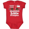 thumbnail image 3 of Inktastic Grandpa Little Firefighter Boys Fire Truck Boys Baby Bodysuit, 3 of 5