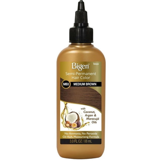 Bigen Color de cabello semipermanente #MB3 Marrón medio 3 oz