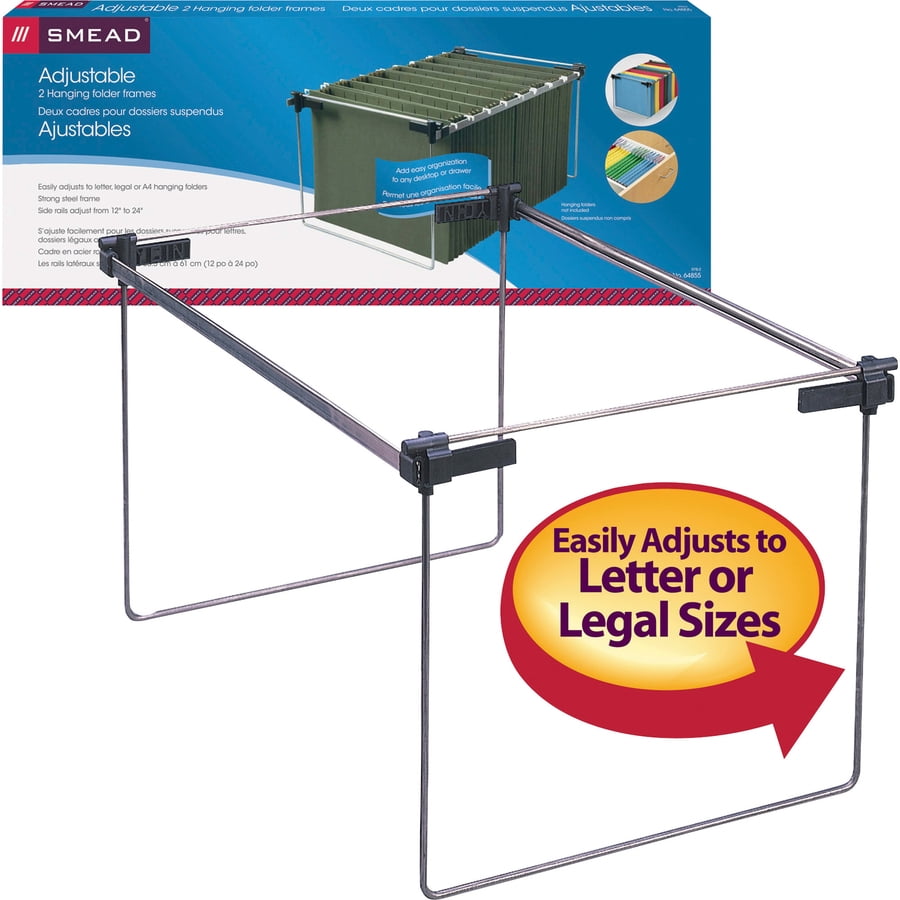 12-24 Long Steel Hanging Folder Frame 2/Box Letter/Legal Size 