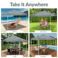 thumbnail image 5 of Sunnydaze 12' x 12' Gray Solid Standard Pop-Up Canopy Shade, 5 of 14