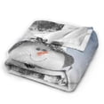 thumbnail image 2 of Kll Fleece Blanket Plush Throw Blanket Snowman And Christmas Tree,Soft Fuzzy Cozy Flannel Blanket For Couch Sofa Bed.(60"X50"), 2 of 9