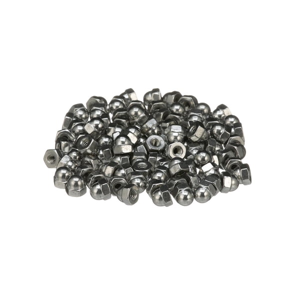 SeaChoice 00581; 6-32 Cap Acorn Nut Stainless Steel 100/ Bag