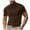 M271 Brown, variant on Summer T-Shirts For Men Turtle Neck Solid Color Short Sleeve Tops Casual Fashion Daily Wear Male Leisure Shirts Brown