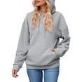 thumbnail image 2 of Shine Up Womens Hoodies Casual Hooded Sweatshirts Oversized Pullover Long Sleeve Ladies Tops with Pocket, 2 of 5