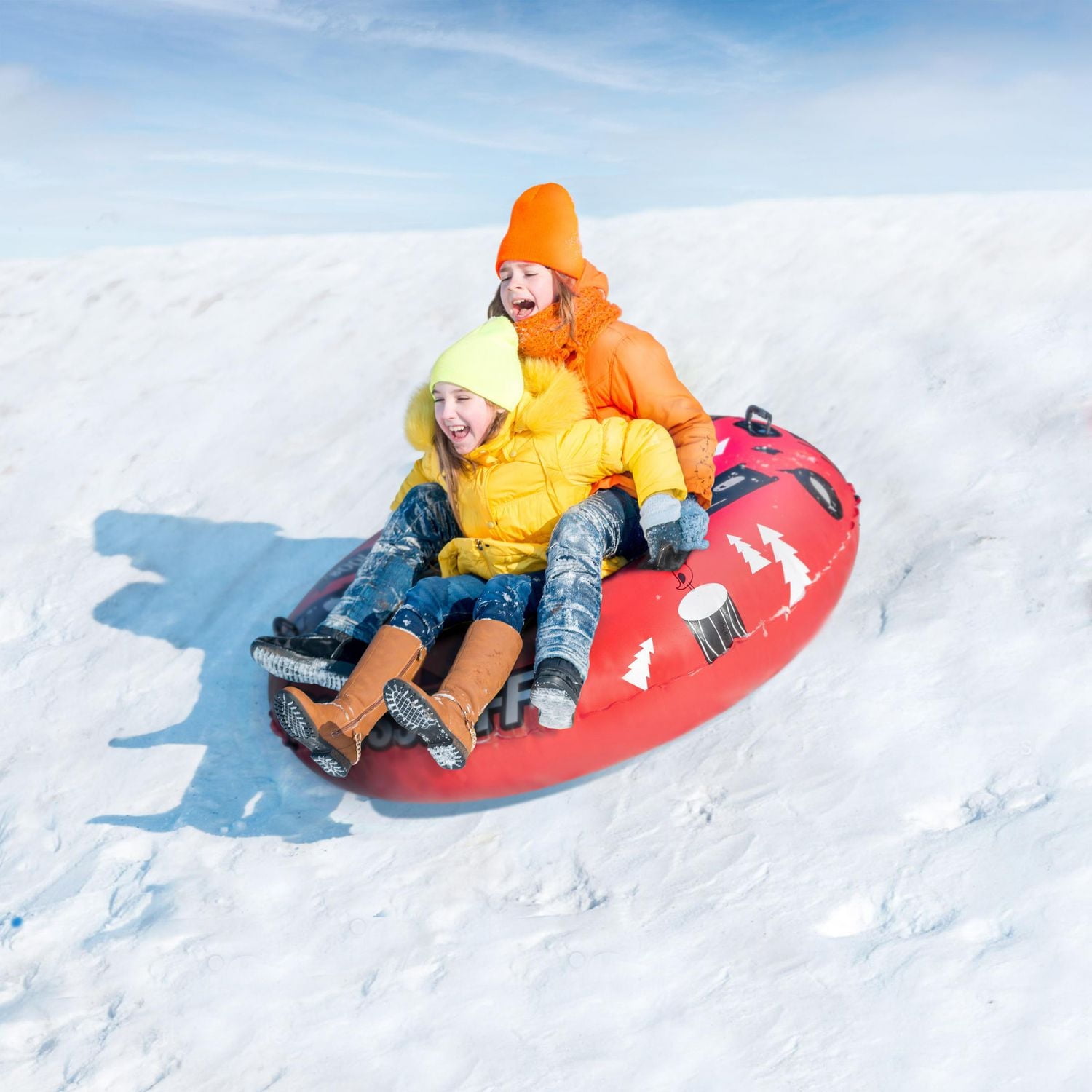 SportsStuff Bear Inflatable Snow Tube with Handles