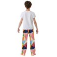 thumbnail image 4 of FORMRS Boys Pajama Pants with Pockets Size 11-12Y Kids Lounge Sleep Bottoms, Minimalist Triangles, 4 of 8