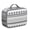 Grey-18, variant on Faded Vintage Lunch Tote – Boho Chic Insulated Lunch Box for School Students, Artistic Antique Style