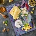thumbnail image 5 of Birthday Cutting Board, Delicious Birthday Cake on a Table with Stars and Presents Party Yummy Dessert, Decorative Tempered Glass Cutting and Serving Board, Large Size, Multicolor, by Ambesonne, 5 of 5