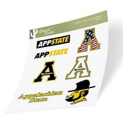 Appalachian App State University ASU Mountaineers NCAA Sticker Vinyl Decal Laptop Water Bottle Car Scrapbook (Type 2 Sheet)