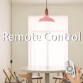 thumbnail image 4 of FSLiving Remote Swag Lamp Dimmable Portable Plug-in Pendant Light Industrial Exterior Pink Interior White Macaron Iron Shade, Wooden E26 Socket, Smart Stepless Dimming & Color Changing Bulb,15 ft, 4 of 9