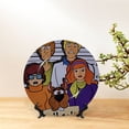 thumbnail image 3 of Lsque Scooby-Doo Pattern Ceramic Decorative Plate Decorative Plates with Display Stand Personalized Porcelain Plate Ceramic Ornaments for Wall Hanging Decoration-8in, 3 of 6