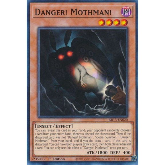 Collectible YuGiOh Structure Deck: Dark World Common Danger! Mothman! SR13-EN020