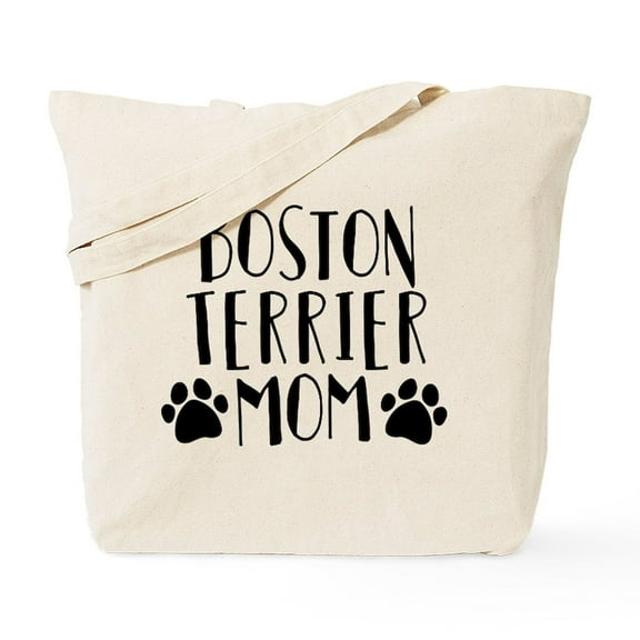 CafePress - Boston Terrier Mom Tote Bag - Unisex Canvas Tote Bag, Beige, 1-Piece