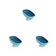 thumbnail image 3 of Injueey jabonera de baño autodrenante contenedor de esponja de doble capa platos de drenaje de agua para cocina baño baño azul Type1 NO1, 3 of 6