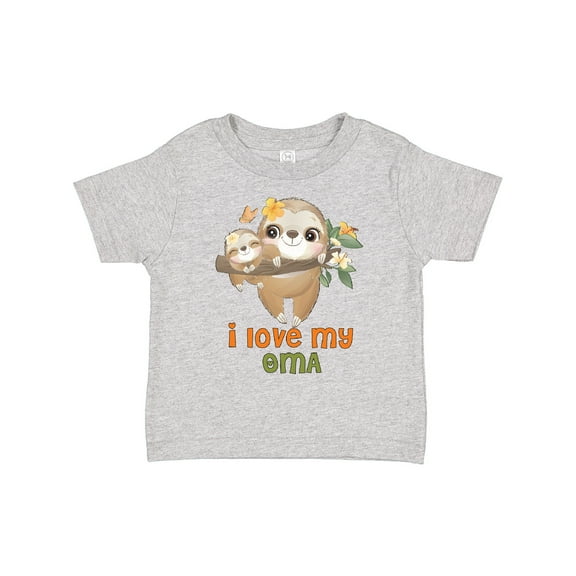 Inktastic Sloth I Love My Oma Boys or Girls Toddler T-Shirt