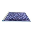 thumbnail image 2 of Ahgly Company Machine Washable Indoor Rectangle Persian Blue Traditional Area Rugs, 5' x 7', 2 of 4
